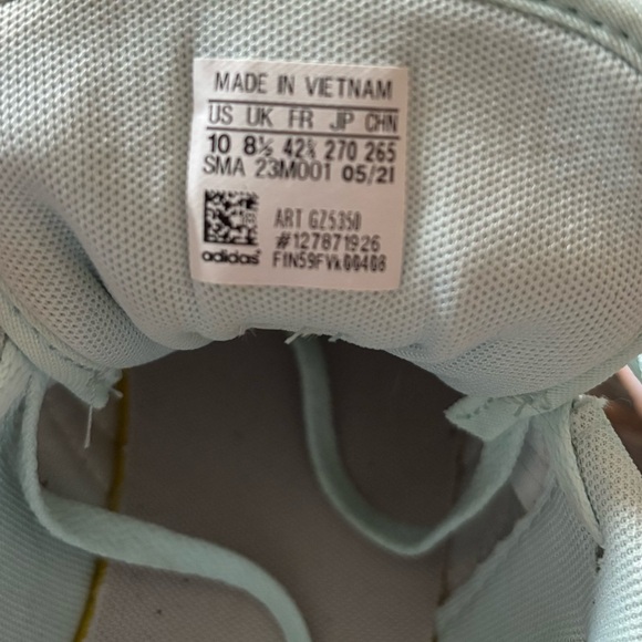 Adidas Baby Blue and White Sneakers - Picture 6 of 6